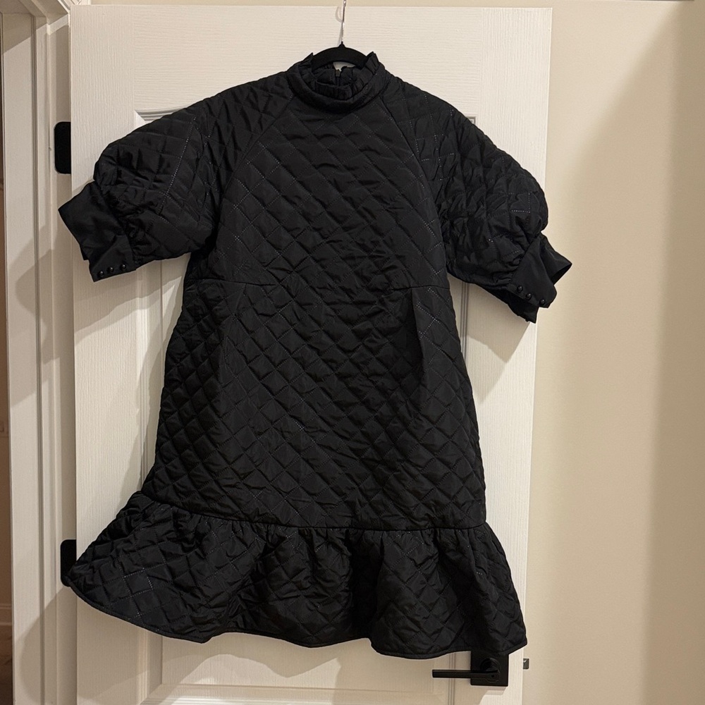 stylewe raglan sleeve loose urban black dress